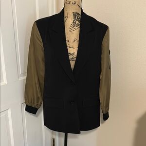 Black and Olive Women's Blazer